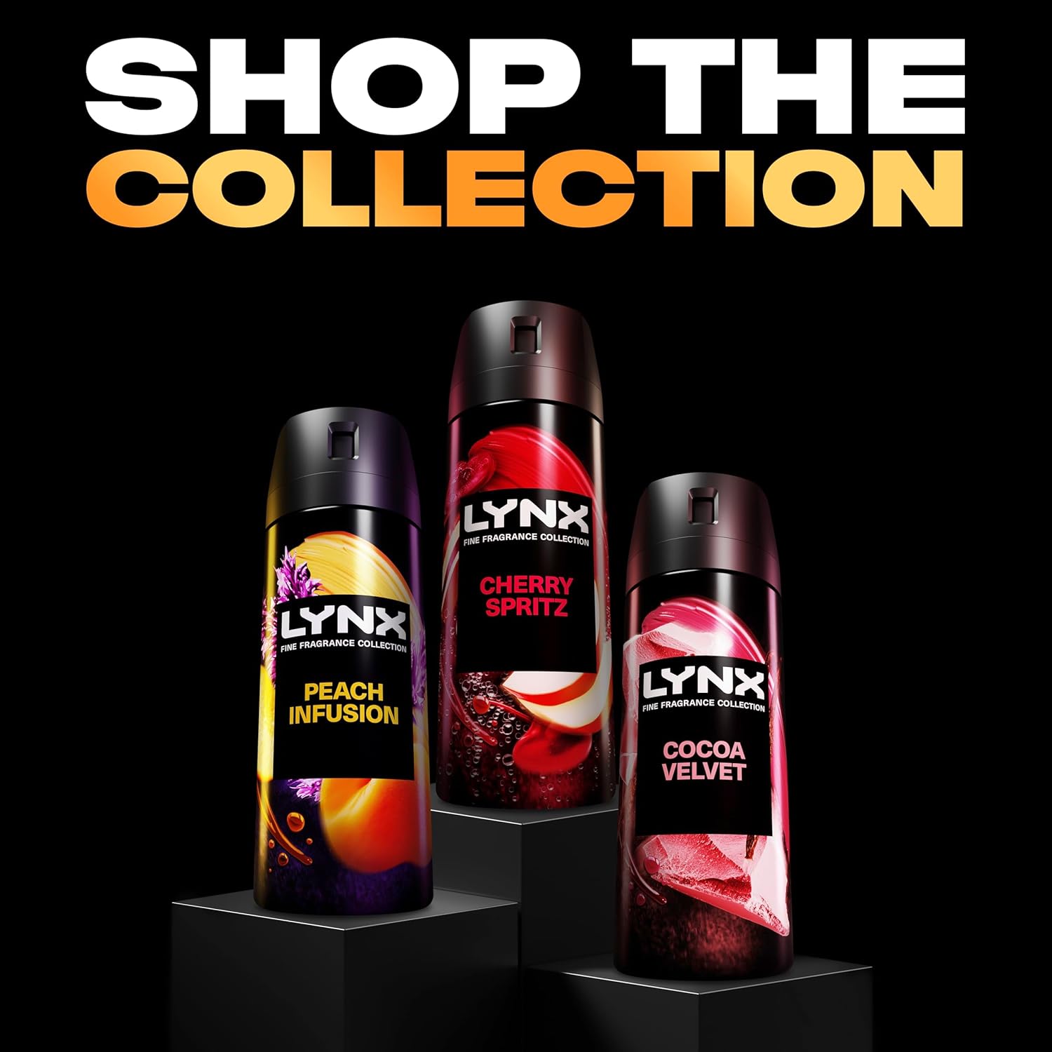 Lynx Fine Fragrance Collection Cherry Spritz Premium Body Spray Men's Deodorant infused with a cherry, red apple & amber scent for 72 hours of freshness 150 ml (Pack of 2) : Amazon.co.uk: Beauty