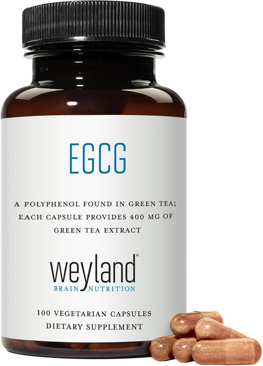 Weyland: Egcg From Green Tea Extract, 400 Mg (100 Vegetarian Capsules)