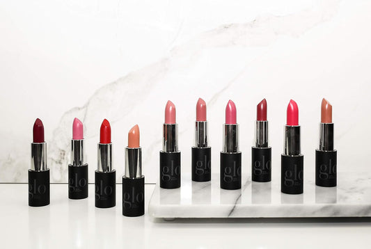 Glo Skin Beauty Lipstick In Bella - Shimmery Soft Neutral Pink - Creamy Long Lasting Lip Stick, 20 Shades