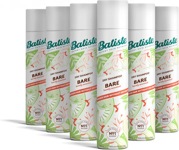 Batiste Dry Shampoo In Bare 200Ml, Barely Scented Light Fragrance, No Rinse Spray To Refresh Hair In Between Washes