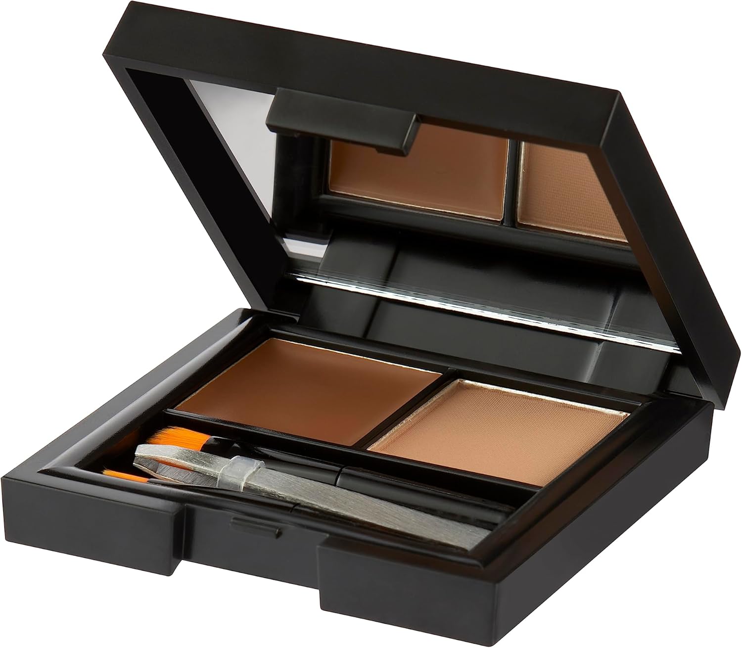 Sleek Makeup Brow Kit, Brow Wax And Powder Kit With Tweezers And 2 Brushes, Define And Sculpt Brow With A Trazel Size Kit, Light