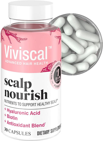 Viviscal Scalp Nourish Supplement, Blend of Nutrients to Support Scalp Health & Nourish Hair Follicles, Fortify Hairs Natural Beauty, Foundation for Healthy Hair Growth, Hair Vitamins, 30ct – 1 Month