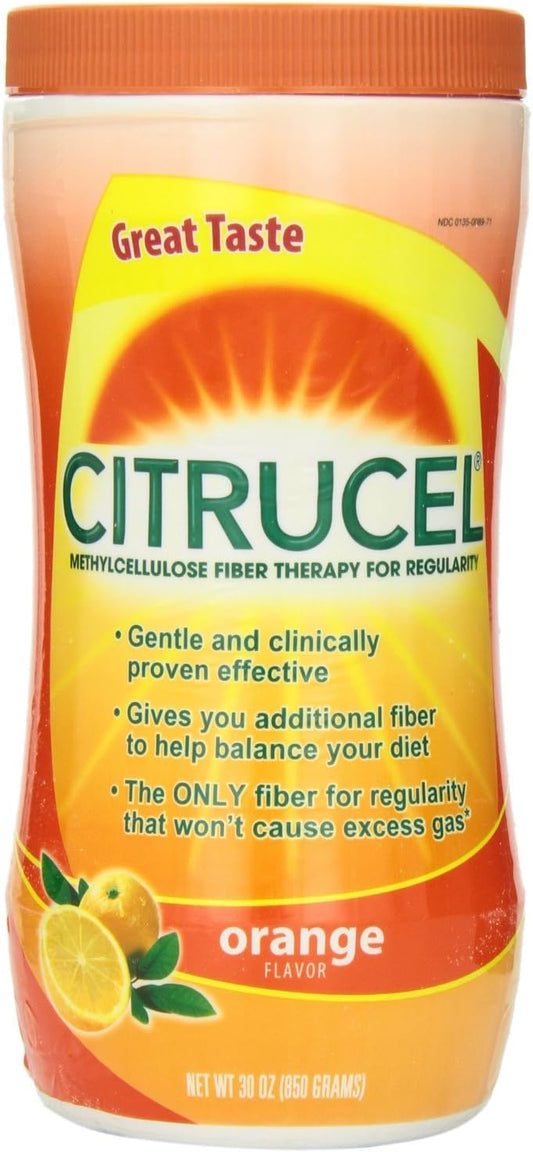 Citrucel Fiber Therapy, Orange, 2 Count : Health & Household