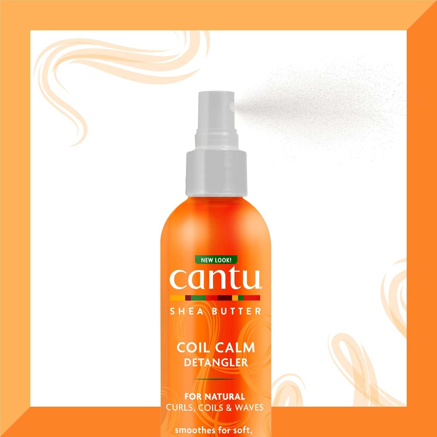 Cantu Coil Calm Detangler with Shea Butter for Natural Hair, 8 fl oz (Packaging May Vary) : Beauty & Personal Care