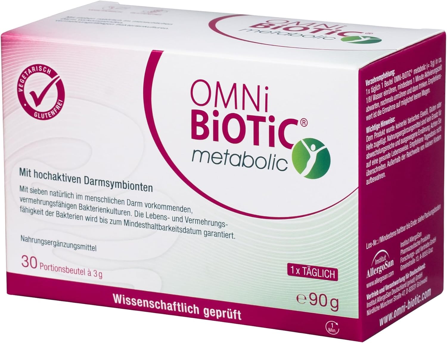 Omni-Biotic Metabolic, 3 G Sachets (90 G)