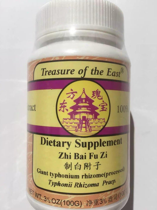 Treasure of The East, Giant Typhonium - Bai Fu Zi (5:1 Concentrated Herbal Extract Granules, 100g) : Health & Household
