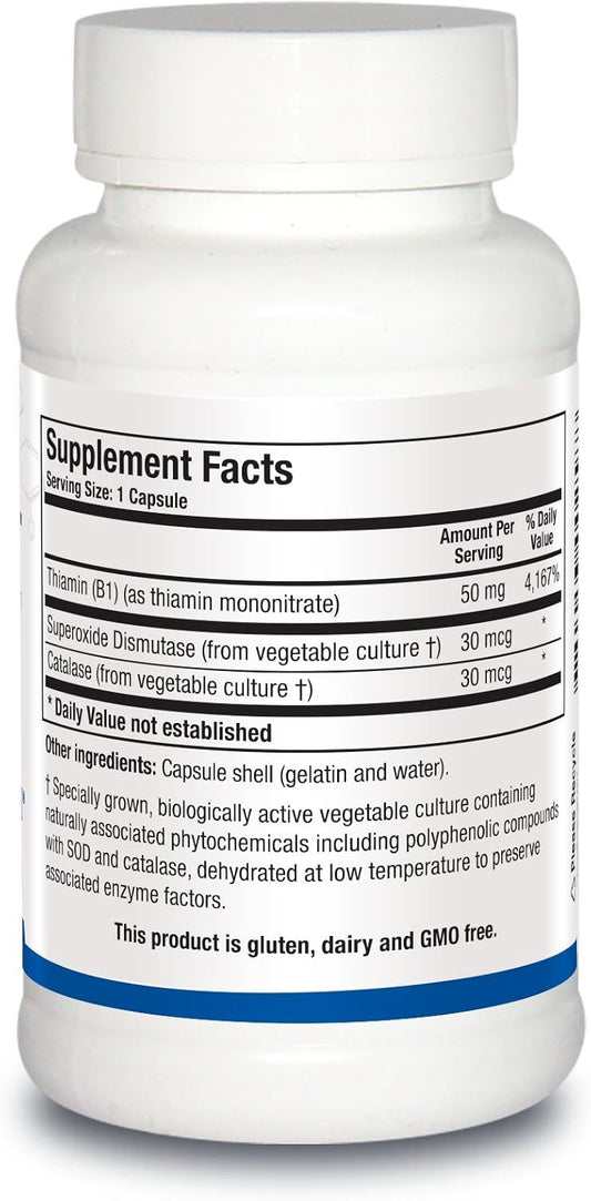 Biotics Research Thiamin 50™ – High Potency Vitamin B1, 50 Mg, Energy Production, Metabolic Support, Cardiovascular Health, Brain Health. 90 Capsules