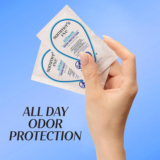 Summer'S Eve, Ultimate Odor Control, Daily Feminine Wipes With Boric Acid, Removes Odor, On-The-Go Body Wipes With Ph Balance, 12 Ct (Pack Of 2)