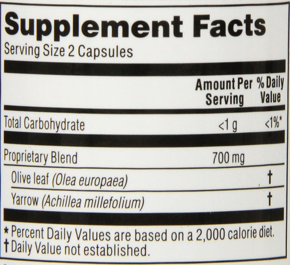 Kroeger Herb Co Olive Leaf Capsules, 100 Count