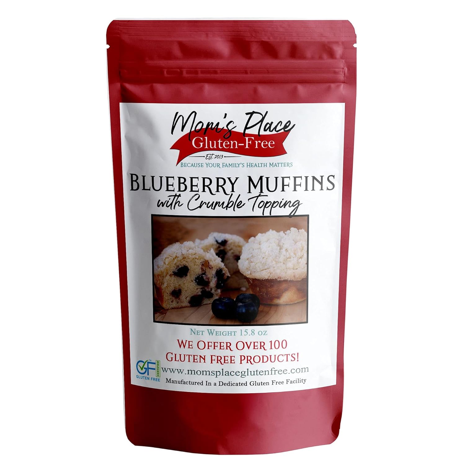 Mom's Place Gluten Free Blueberry Muffin Mix