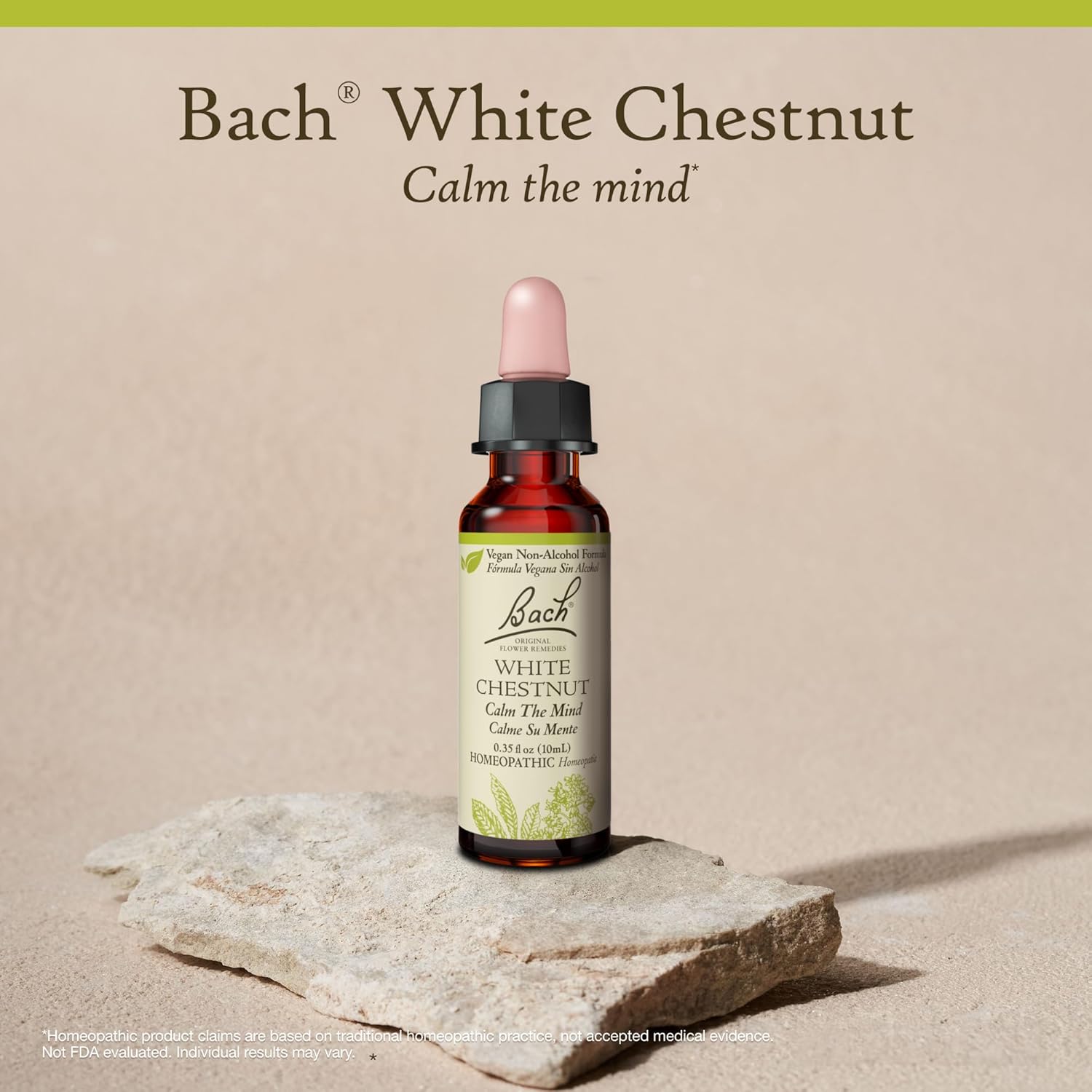 Bach Original Flower Remedies, White Chestnut (Non-Alcohol Formula) - Calm The Mind - Natural Homeopathic Flower Essence For Emotional Balance - Vegan, Gluten Free, Sugar Free - 10Ml Dropper : Health & Household