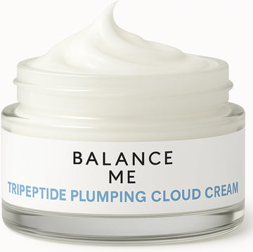 Balance Me Tripeptide Plumping Cloud Cream 50Ml, Day Moisturiser With Ceramides And Hyaluronic Acid, Collagen For Anti Aging And Anti Wrinkle