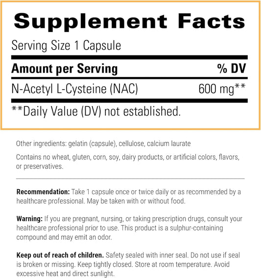 Integrative Therapeutics Nac - Supports Healthy Respiratory & Lung Function* - Supports Production Of Glutathione* - 60 Capsules