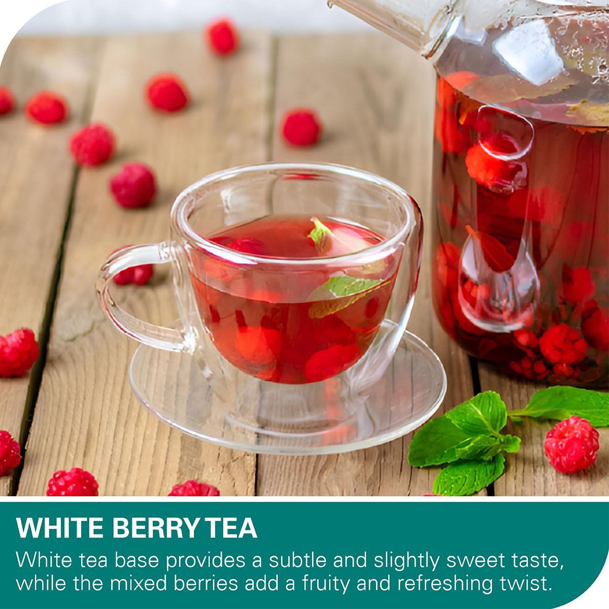 Wt Weetee Organic White Tea Bags, Usda Organic Pure White Tea 100 Count, Mellow & Smooth, Perfect For Hot Or Iced Tea