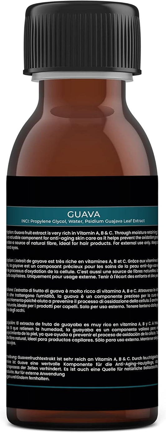 Mystic Moments | Guava - Liquid Fruit Extract 125g | Perfect for Skin Care, Creams, Lotions and DIY beauty products Vegan GMO Free