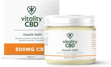 Vitality Cbd Skin Cream, High Strength 500Mg Of Cannabidiol, 100Ml, Sweet Almond Oil, Rosemary Oil, Green Tea And Lemon Fragrance, No Thc