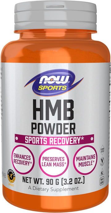 NOW Sports Nutrition, HMB (?-Hydroxy ?-Methylbutyrate)Powder, Sports Recovery*, 90 Grams