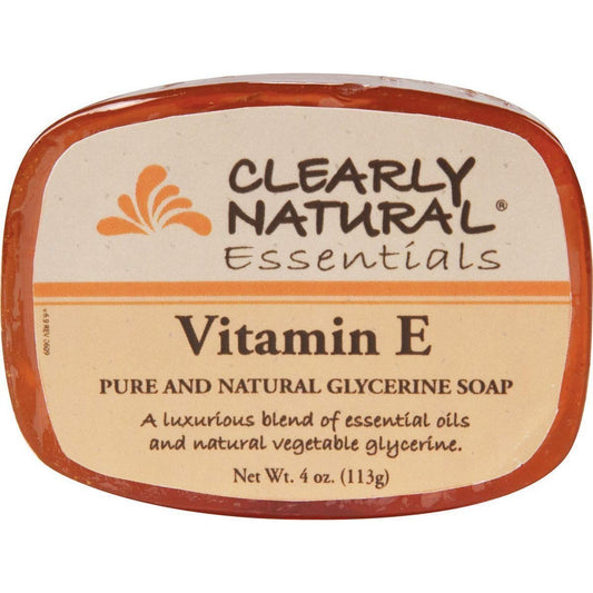 Clearly Natural Vitamin E Glycerine Bar Soap, 4 Ounce - 4 Per Case : Beauty & Personal Care