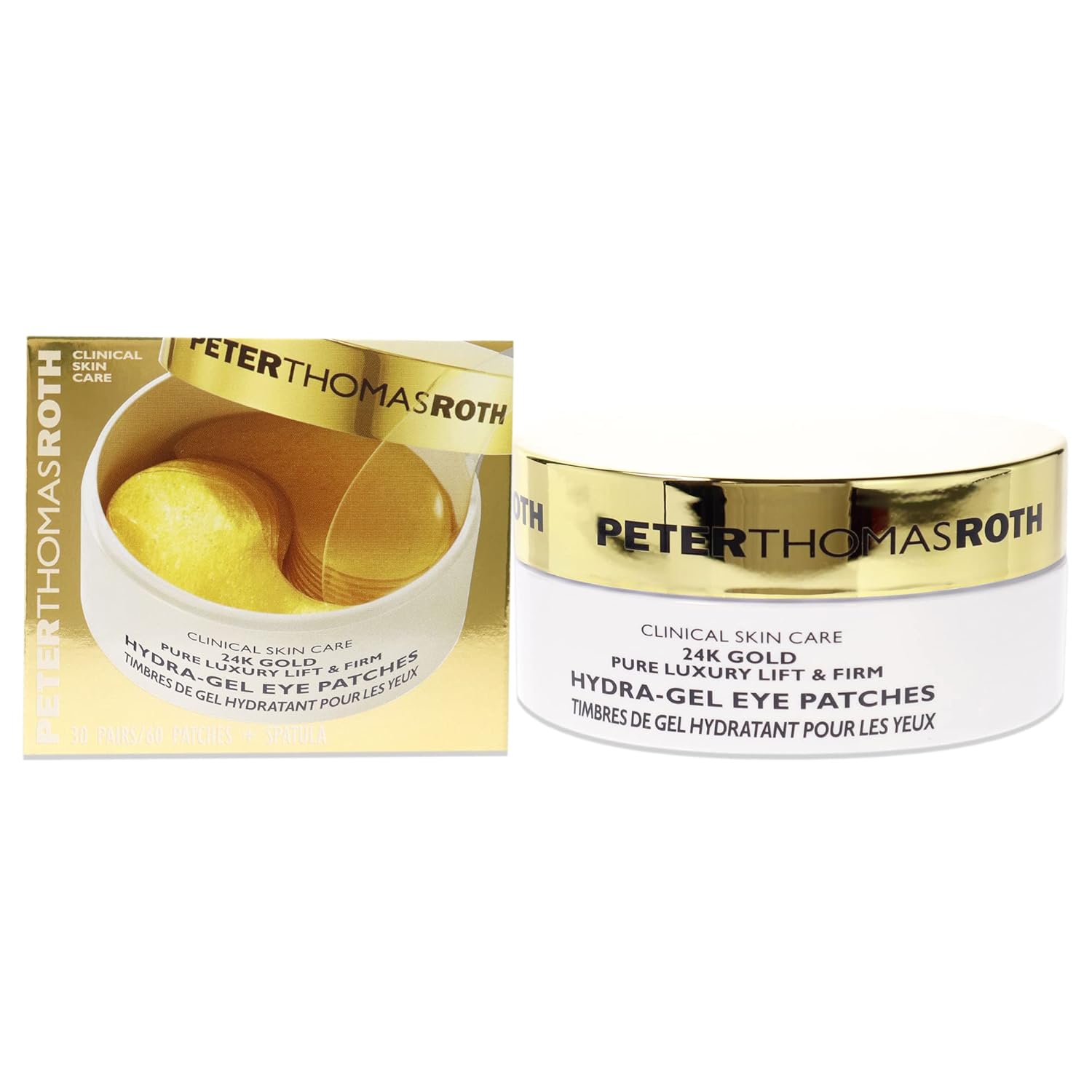 Peter Thomas Roth | 24K Gold Pure Luxury Lift & Firm Hydra-Gel Eye Patches | Anti-Aging Under-Eye Patches, Help Lift And Firm The Look Of The Eye Area