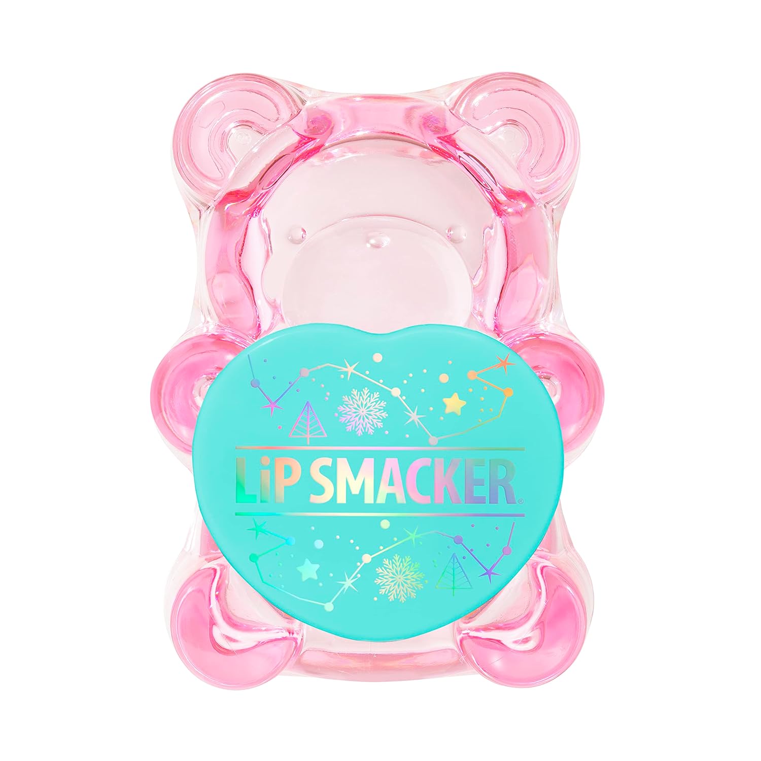 Lip Smacker Holiday Sugar Bear Flavored Lip Balm Gingerbread Pink Stocking Stuffer For Girls