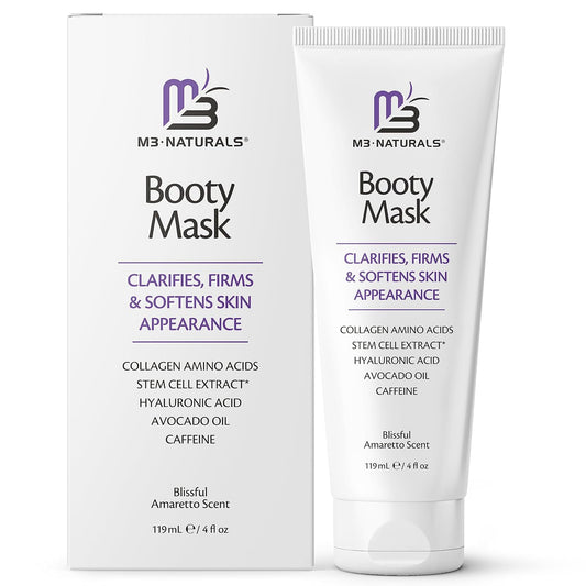 Moisturizing Butt Mask for Women - Butt Firming Mask and Caffeine Cellulite Cream for Thighs and Buttocks with Collagen - Clarifying Butt Firming Cream for Cellulite KP and Dry Skin by M3 Naturals