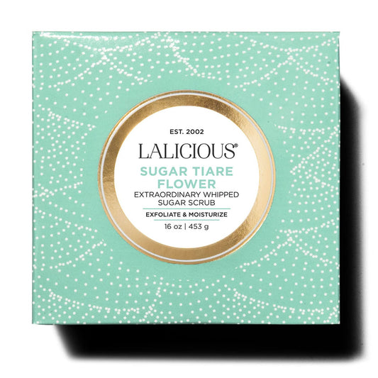 Lalicious Sugar Tiare Flower Extraordinary Whipped Sugar Scrub - Cane Sugar Body Scrub With Coconut Oil & Honey, No Parabens (16Oz)