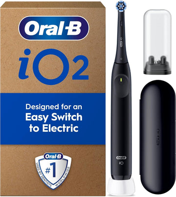 Oral-B Pro 3 Electric Toothbrushes Adults, 1 Toothbrush Head & Travel Case, 3 Modes With Teeth Whitening, 2 Pin Uk Plug, Black