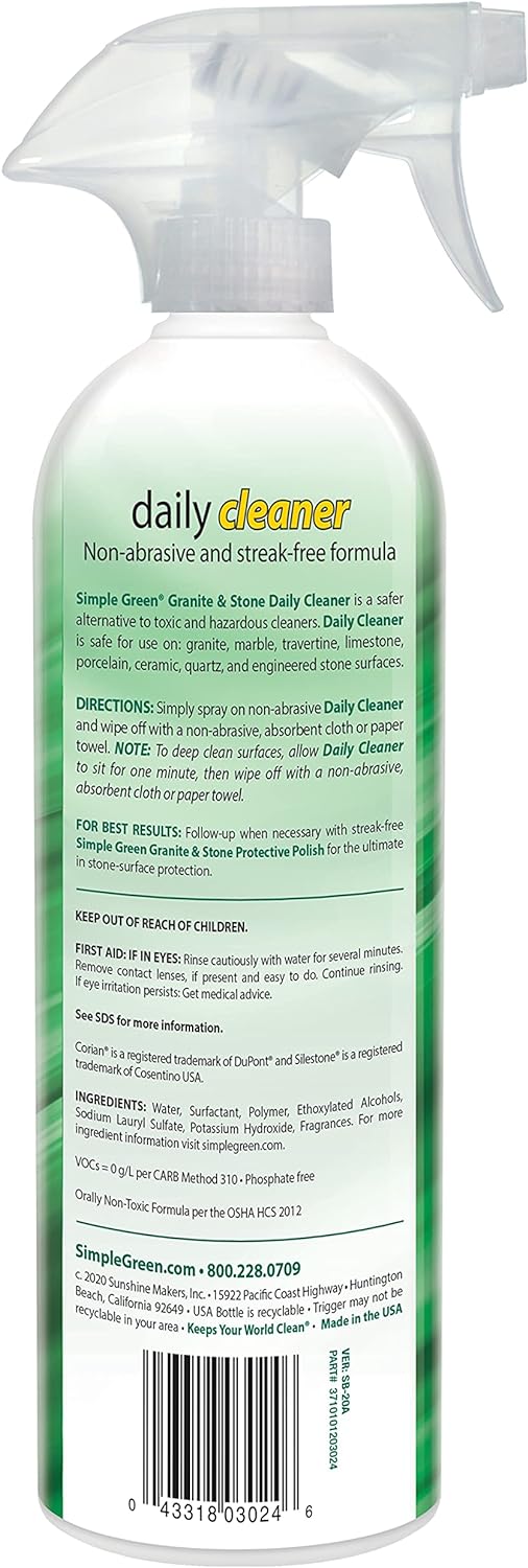 Simple Green Granite and Stone Cleaner - Daily Use - 710ml - 03024