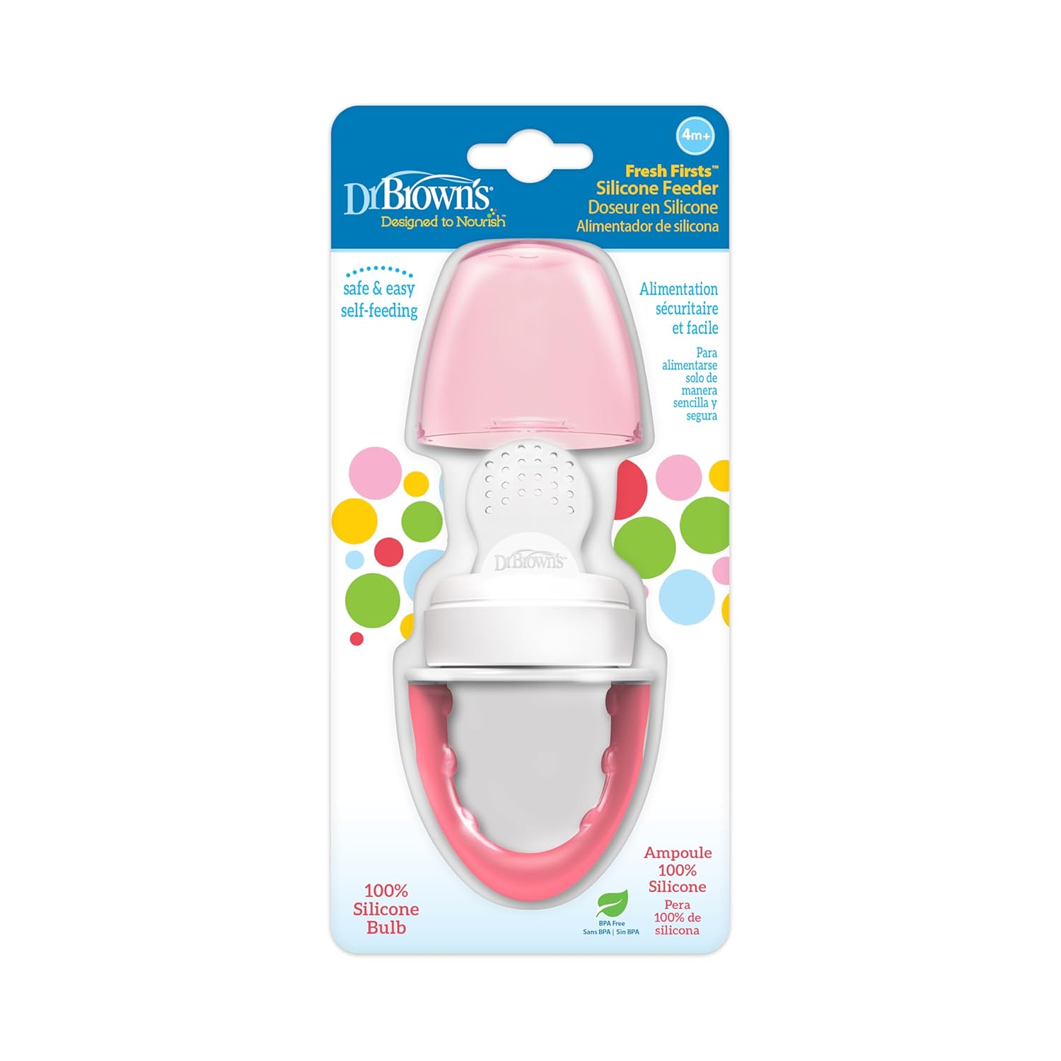 Dr. Brown's Designed to Nourish, Fresh Firsts Silicone Feeder, Pink, One Size : Everything Else