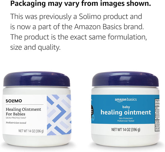 Amazon Basics Healing Ointment For Babies, Pediatrician Tested, 14 Ounce, 1-Pack (Previously Solimo)