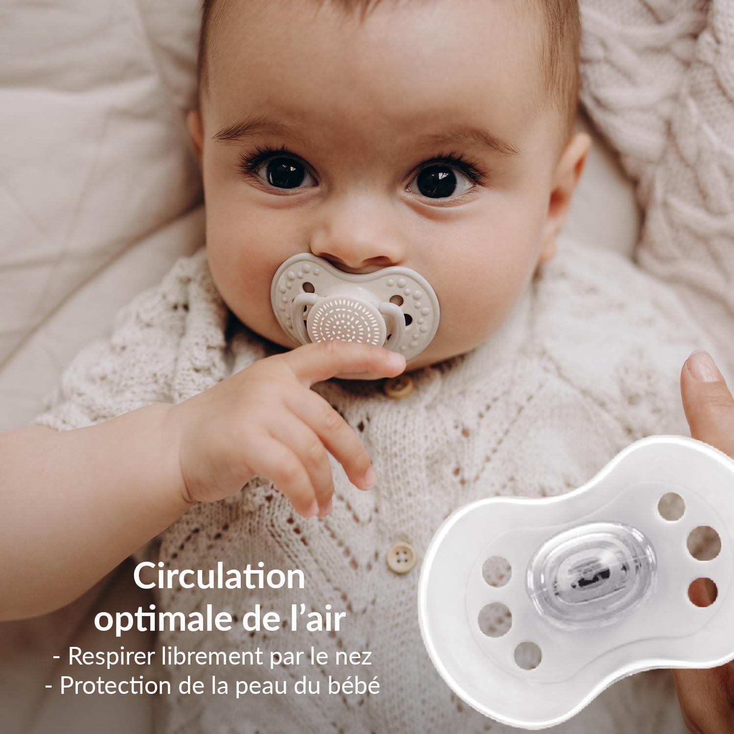 Difrax Lovi Dynamic Dummy 3-6 Months Grey