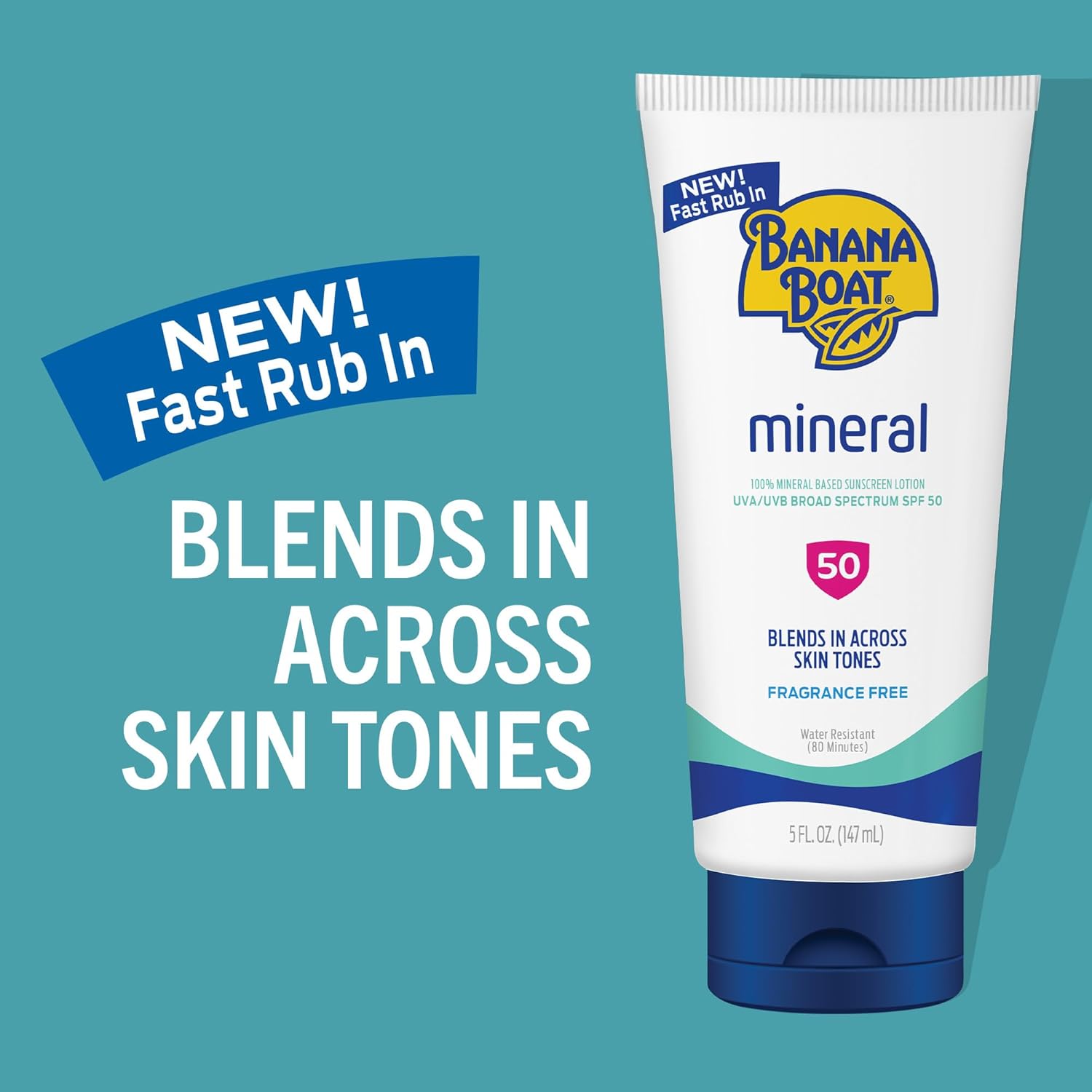 Banana Boat Mineral Sunscreen Spf 50 Lotion, 5Oz | Zinc Oxide Sunscreen Lotion, Beach Essentials, Spf 50 Sunblock, 5Oz : Beauty & Personal Care