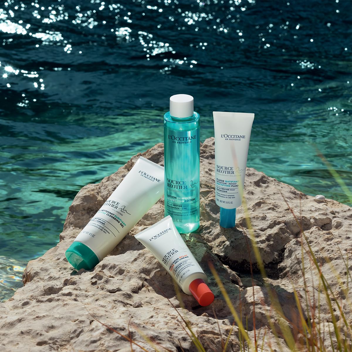 L'Occitane Source Reotier Perfecting Lotion: Balance & Tone Skin With Hyaluronic Acid, Remove Excess Sebum, 5 Fl. Oz : Beauty & Personal Care