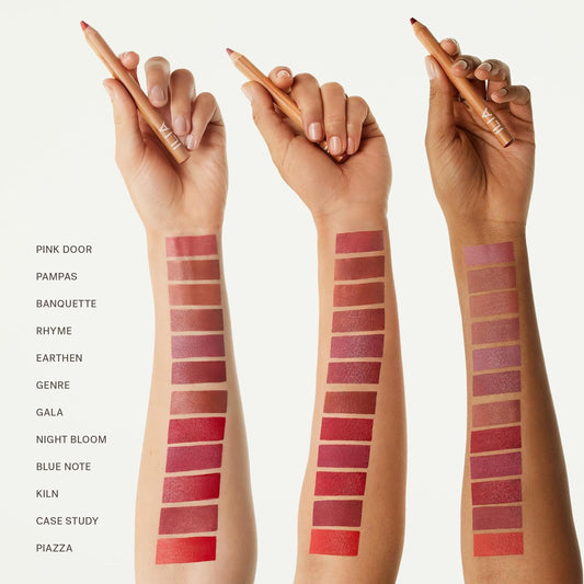 Ilia - Lip Sketch Hydrating Crayon | Hydrate, Plump, Smooth, Strengthen | Long Lasting Up To 12-Hours, Bleed-Resistant, Soft-Matte | Barrier-Building, Non-Toxic, Cruelty-Free (Case Study)