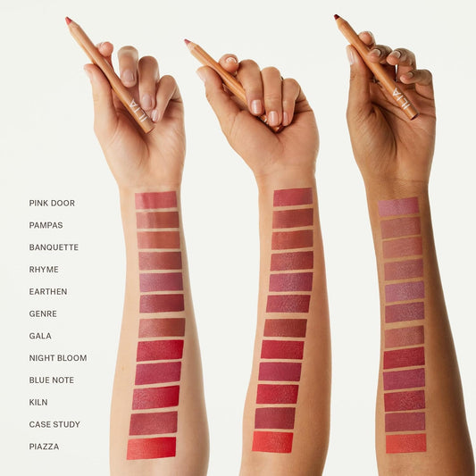 Ilia - Lip Sketch Hydrating Crayon | Hydrate, Plump, Smooth, Strengthen | Long Lasting Up To 12-Hours, Bleed-Resistant, Soft-Matte | Barrier-Building, Non-Toxic, Cruelty-Free (Earthen)