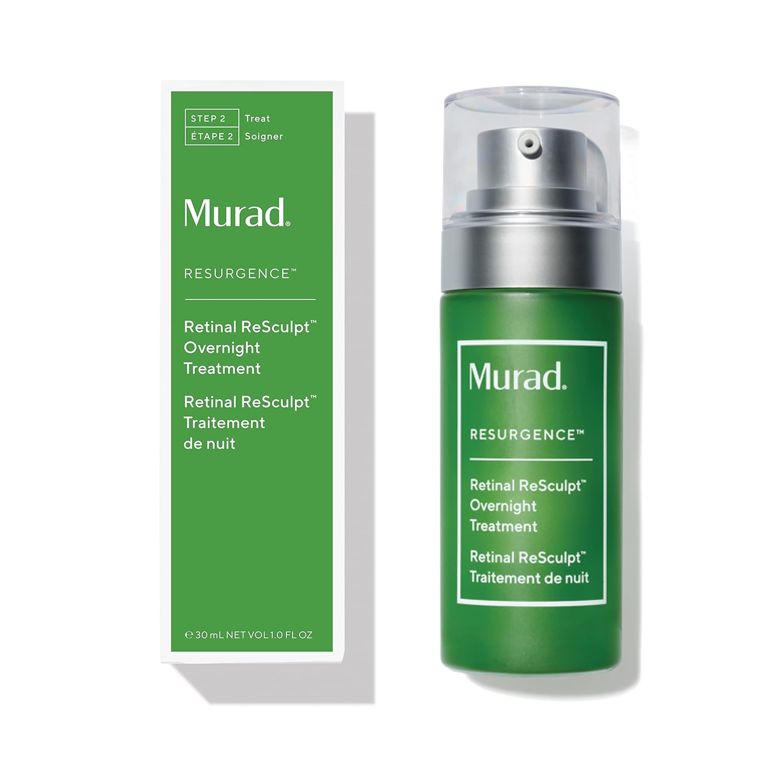 Murad Retinal Resculpt Overnight Treatment - Resurgence Anti-Aging Serum For Lines And Wrinkles – Encapsulated Vitamin A Skin Care For Smoothing, Firming And Lifting Face And Neck