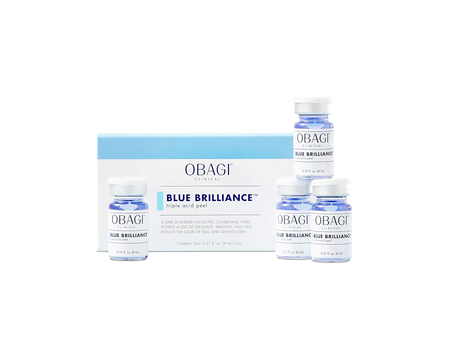 Clinical Blue Brilliance Triple Acid Peel 4 Piece Kit (0.27 Fl Oz Per Vial) (Oc7601)