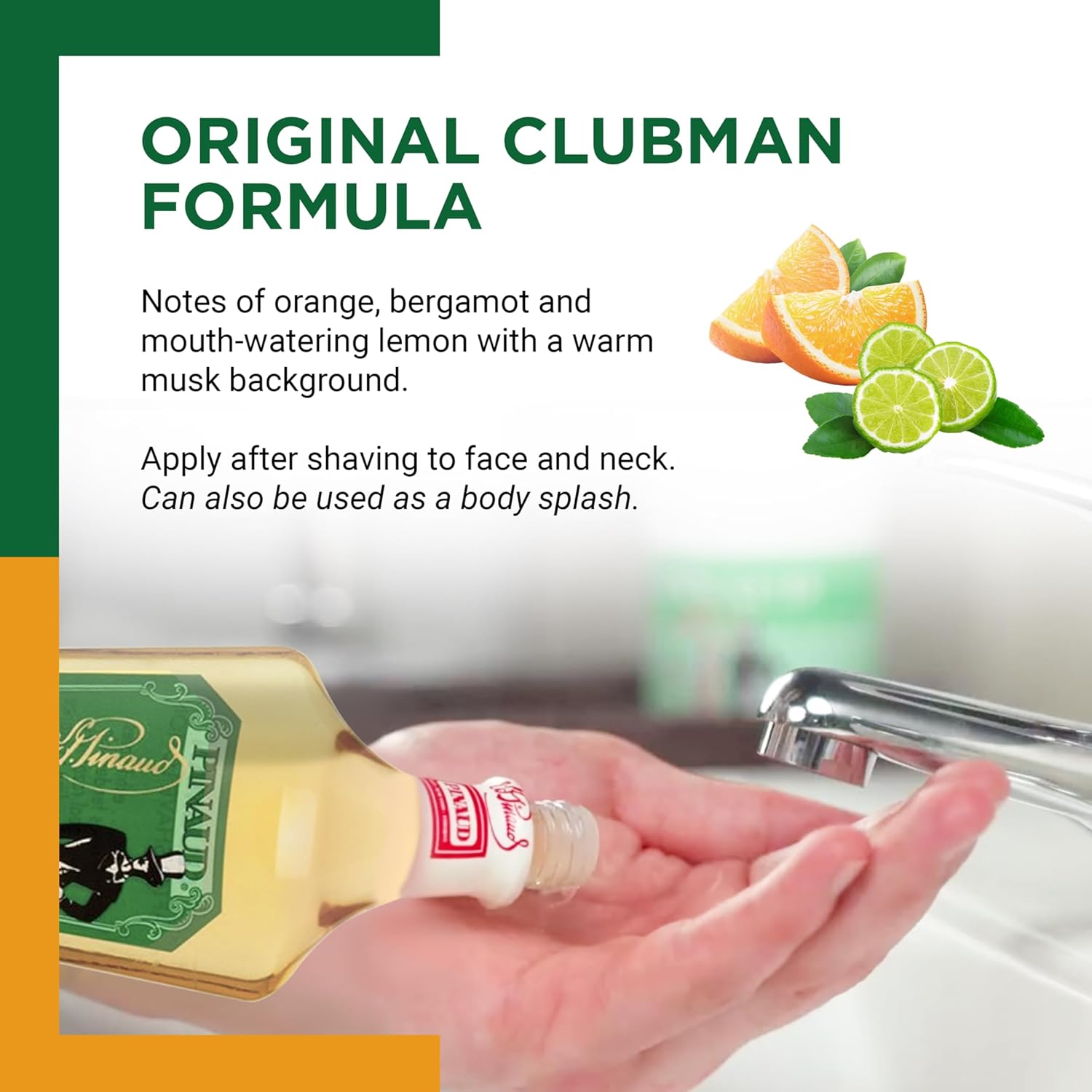 Clubman Pinaud After Shave Lotion For Men – Classic After Shave Splash, Refreshing Aftershave Scent, 12.5 Fl Oz : Beauty & Personal Care