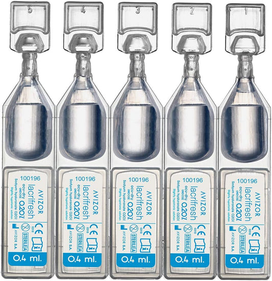 Avizor Lacrifresh Monodose Lacrifresh Ocu-Dry 0.20% 20 Ud. 0,4 Ml Contact Lens Cleaner