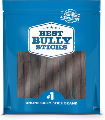 Best Bully Sticks Natural Collagen Chews For Dogs - 6" Collagen Dog Chews Long Lasting Rawhide Free Dog Treats, Beef Collagen Sticks For Dogs 10 Pack