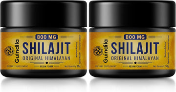 800Mg Shilajit Supplement - Shilajit Pure Himalayan Organic Shilajit Resin With Maximum Potency, Original From Himalayan With 85+ Trace Minerals & Fulvic Acid For Focus & Energy, Immunity, 2 Packs