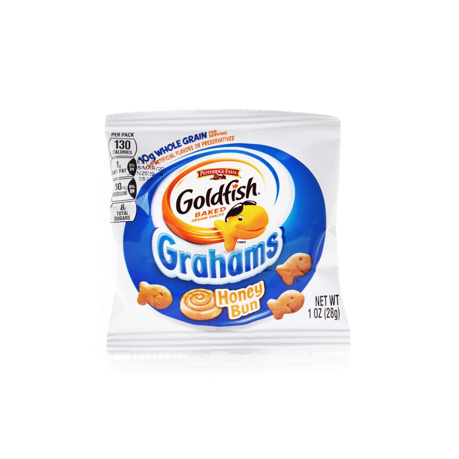 Pepperidge Farm Goldfish Whole Grain Grahams, Honey Bun, 1 Oz, Pack Of 300