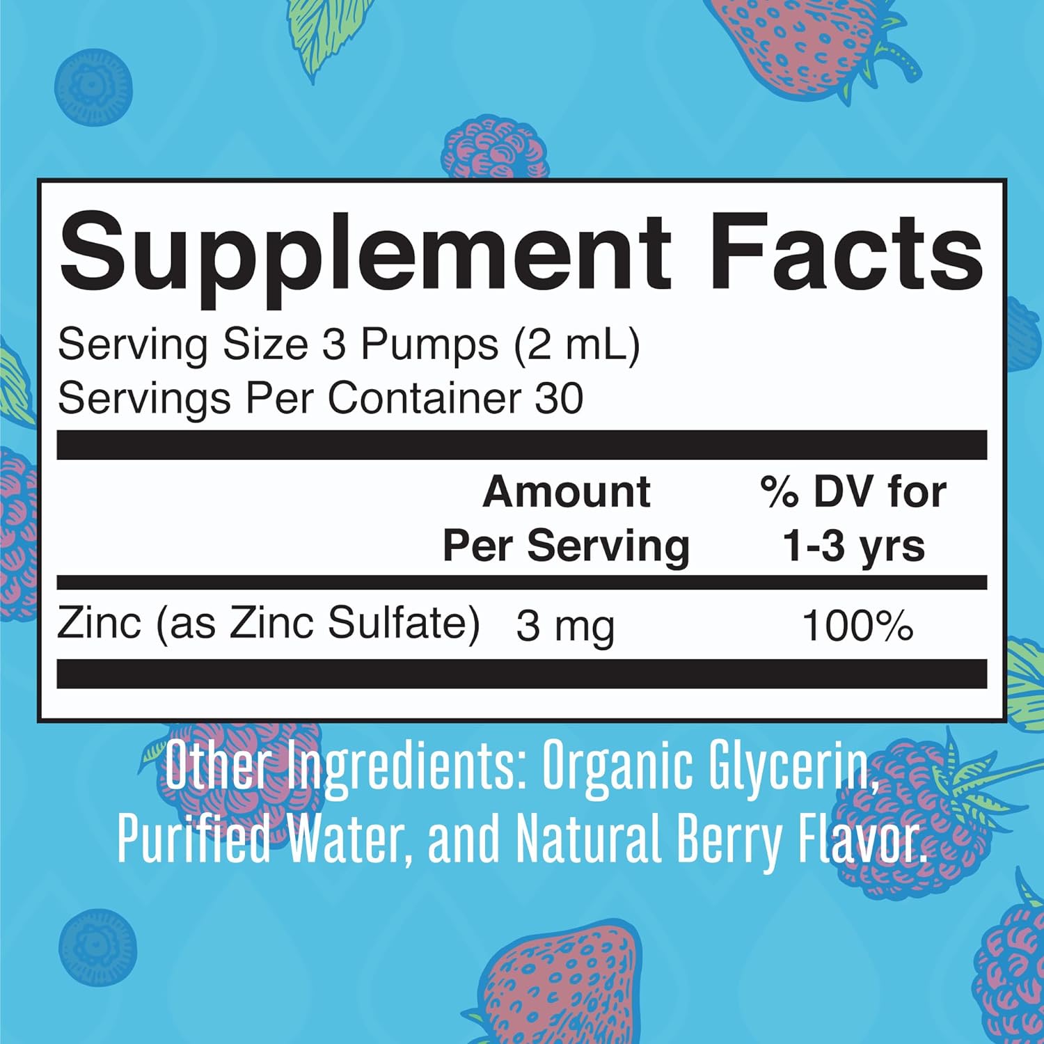 USDA Organic Toddler Liquid Zinc Drops by MaryRuth's | Zinc Sulfate | Immune Support Supplement| Skin Health | Vegan | Formulated for Ages 1-3 | Delicious Berry Flavor | 1 Month Supply | 2 Fl Oz : Health & Household