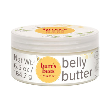 Burt's Bees Mama Belly Butter, Mothers Day Gifts for Mom, Stretch Mark Cream for Pregnancy Massages Body & Reduces Scar Appearance, Prenatal & Postnatal Tummy Skin Care, with Shea Butter, 6.5 Oz Tub