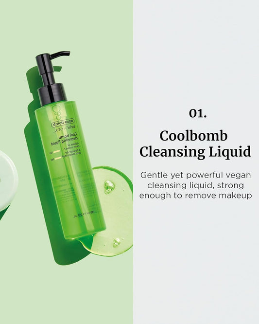 Vdl Valentines Day Gifts Coolbomb Cleansing Liquid - Gentle Vegan Formula For Moisturized Skin. Hydrating Facial Cleanser, Non-Irritating, Removes Makeup & Impurities (5.07 Fl Oz) | Korean Skincare