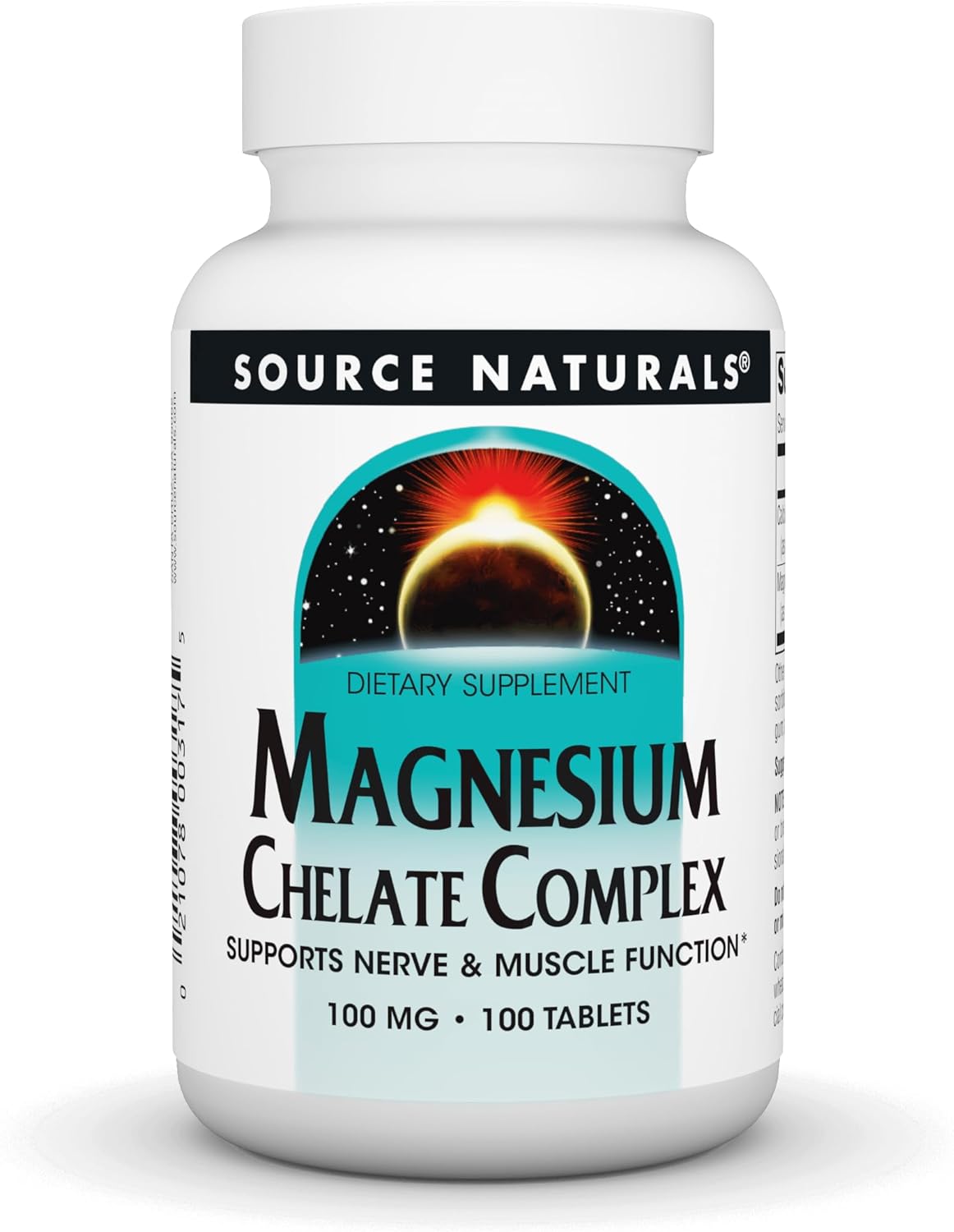 Magnesium Chelate Complex, Supports Nerve & Muscle Function, 100 Tablets