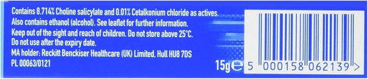 BONJELA Adult Sugar-Free Mouth Pain Relief Gel for Ulcer, 15 g