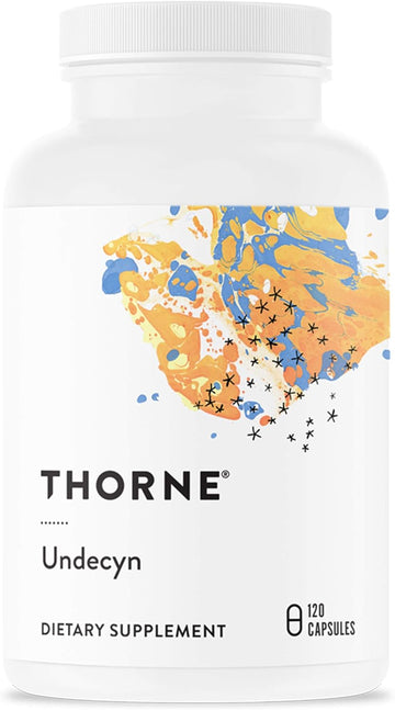 Thorne Undecyn - Undecylenic Acid (in The Form of Calcium Undecylenate) with Betaine HCL and Berberine - 120 Capsules