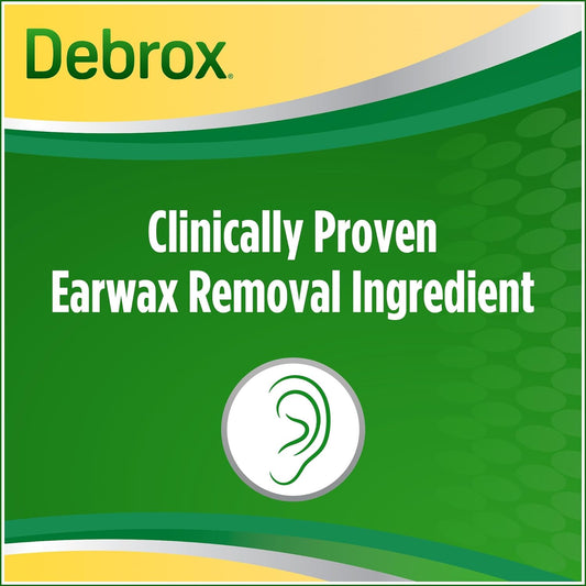 Debrox Ear Wax Removal Drops, Gentle Microfoam Ear Wax Remover, 0.5 Fl Oz, 2 Pack