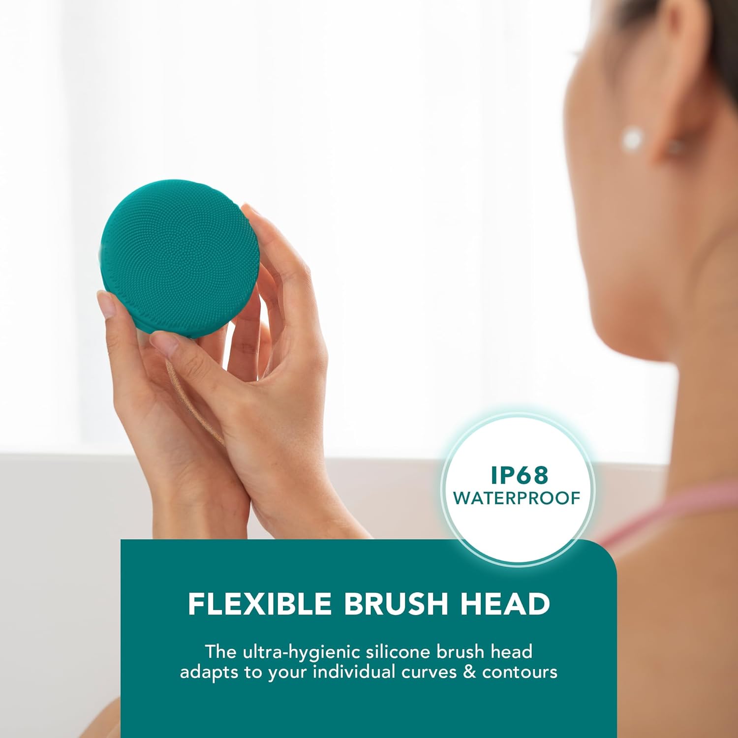 FOREO LUNA 4 body Evergreen - Massage Body Brush - Whole Body Cleanser & Exfoliator - Exfoliating Body Scrubber - for Lymphatic Drainage & Ingrown Hair Treatment - 100% Waterproof - USB-Rechargeable : Amazon.co.uk: Beauty